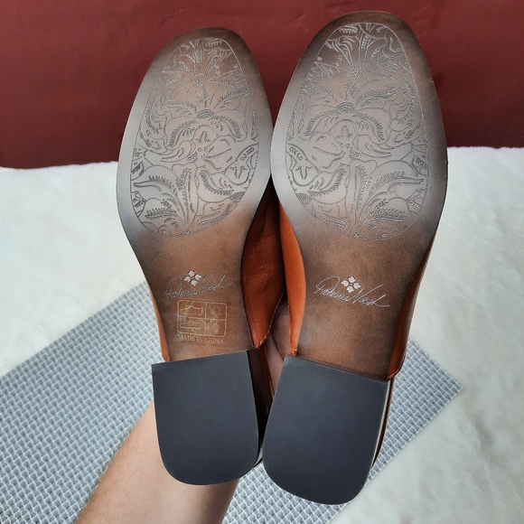 Patricia Nash Tilly Loafers Slip On Chunky Mules Rope Bridle Gift 6 Brown NEW - Picture 9 of 13